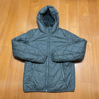 （Size M) 優衣庫 Uniqlo 深灰色防風刷毛保暖連帽外套（0508）