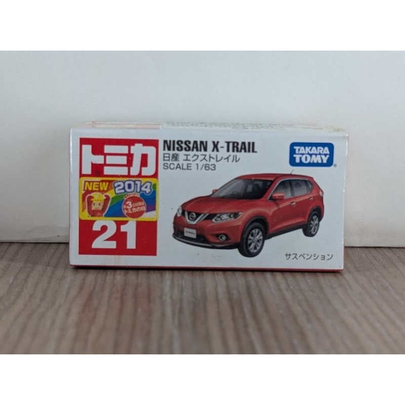 絕版 現貨 TOMICA 21 日產 NISSAN X-TRAIL 紅 2014年新車貼