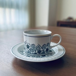 ｜揀花｜昭和風杯盤組·日本 昭和 復古 美濃燒 茶杯 茶具 茶杯組 咖啡杯 下午茶具組 咖啡杯盤 陶瓷 質感 花