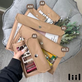 【蒔光正好】理理包liil 透視感多功能收納袋 泰式奶茶 文件袋 分類袋 收納包 事務包 事務袋 防水袋