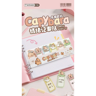 現貨-卡皮巴拉便利貼 索引貼標籤貼紙N次貼 水豚記事貼紙