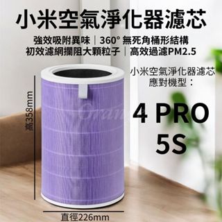 小米空氣清淨機 5S 4PRO 小米濾芯 副廠 HEPA 濾網 濾心 濾芯 米家空氣淨化器濾芯 小米空氣淨化器濾芯