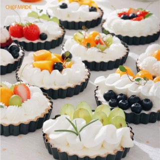 [Chefmade學廚] 4吋 7吋 不沾活底菊花邊圓盤塔盤派盤 WK9955 WK9209 WK9022