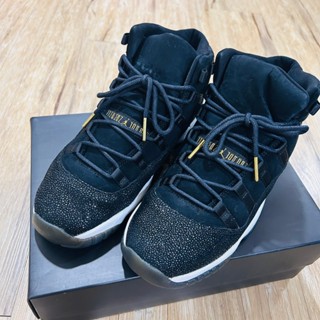 【二手穿不到五次】喬丹11代 Jordan 11狀況極好 絕版黑白色荔枝皮紋/女鞋/日本購入/鞋盒完好剛送洗/EUR39