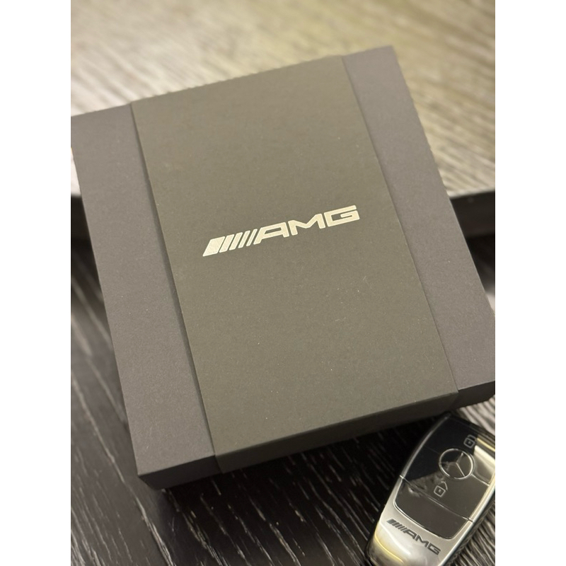 全新二手 賓士原廠精品 Mercedes-Benz AMG 義大利皮革皮夾 短夾 父親節禮物 生日禮物 送禮 交車禮