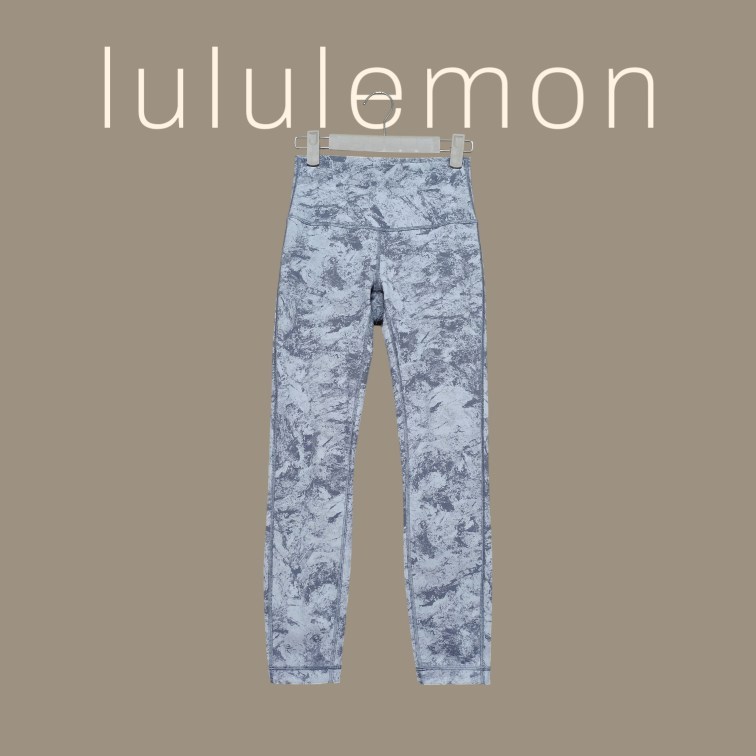 Lululemon 雲彩風格中低腰運動褲 S-M / 瑜珈褲 / 慢跑褲 / 二手良好