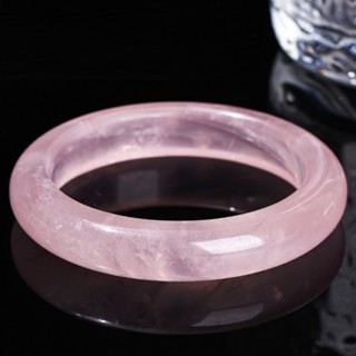 🔥開運堂水晶🔥粉水晶手鐲 黑曜石 白水晶 天然粉晶手鐲冰透芙蓉石百搭手環批發