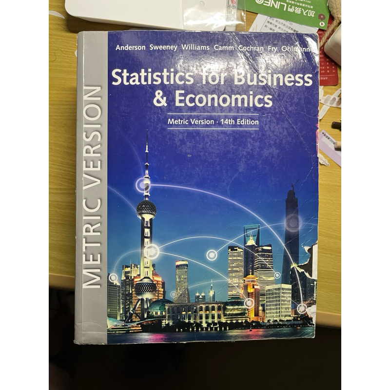 統計學 Statistics for business and economics14e大學教科書