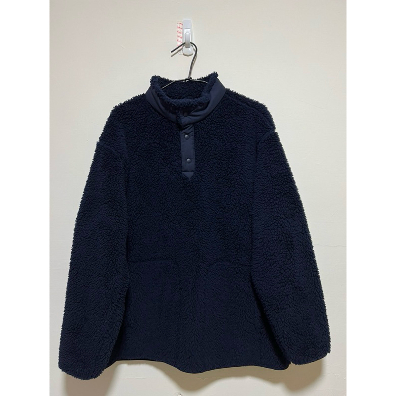 熱銷款🔥 Uniqlo x White Mountaineering 刷毛 半開襟 男長袖上衣XL