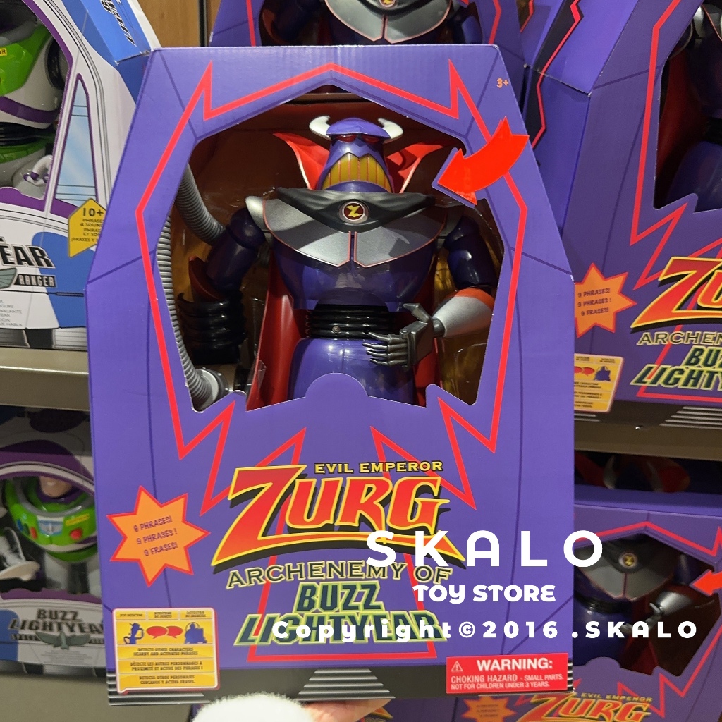 SKALO［扎克大魔王 巴斯光年 發聲玩具］上海迪士尼 玩具總動員 Disney