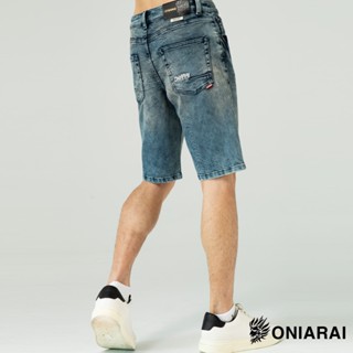 BLUE WAY 鬼洗 ONIARAI - 男款 特織重水洗丹寧牛仔短褲