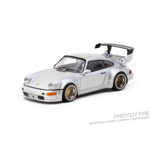 【預購2025年8月】TARMAC WORKS 1/64 保時捷 RWB 964 Silver 東海模型