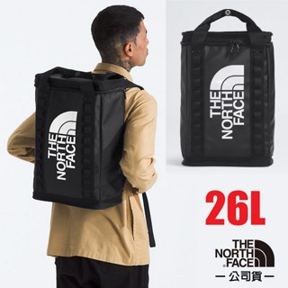 【美國 The North Face】多功能防水電腦揹包 26L 15吋筆電 書包 休閒旅行 登山揹包/宇宙黑 3KYF