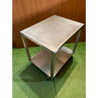 活動不鏽鋼工作臺/餐車/活動桌/白鐵工作臺/平臺/洗菜臺/工作臺/平臺洗手檯/作業桌/切菜桌/廚房桌7195晶選二手傢俱