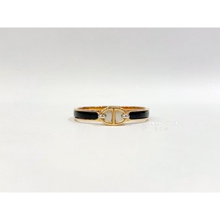 遠麗精品(板橋店)s4687 HERMES手環 Chaine dAncre黑琺瑯豬鼻手環