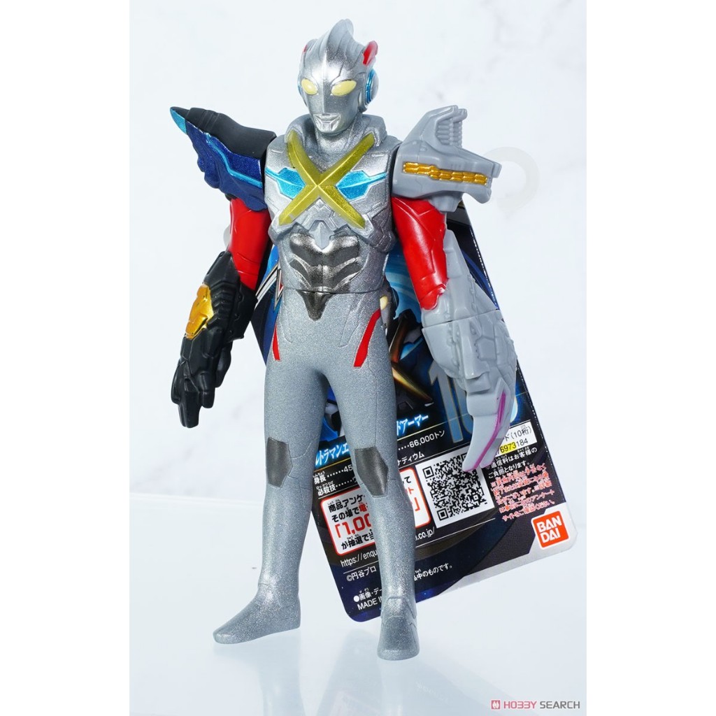 星矢TOY BANDAI 萬代 正版 超人力霸王英雄軟膠 106超人力霸王X混合裝甲