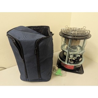 全配 努特Nuit 星火煤油暖爐2.3kW 黑 (熱風扇、頂架、收納包)