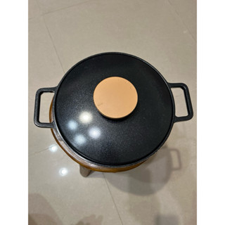 二手甚新品/樂扣樂扣 LOCK & LOCK 簡約不沾鍋系列 雙耳湯鍋 含鍋蓋 24公分