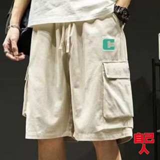 【自己人】大口袋工裝短褲 日系潮流大碼百搭 工裝短褲 美式短褲 夏季短褲 寬鬆短褲 男短褲 BPCQ553