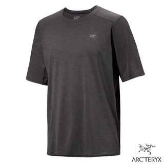 【ARCTERYX 始祖鳥】男 防曬透氣 圓領短袖排汗衣 Cormac 登山上衣 T恤/雜黑 X000009718