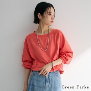 Green Parks 復古船領休閒落肩針織上衣(06000258700)