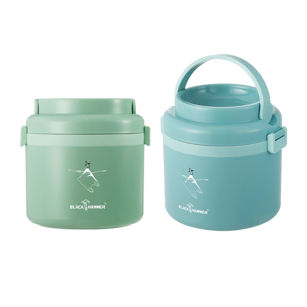 【Black HAMMER 官方直營】氣密不鏽鋼保溫手提餐盒1200ml 保冰保溫 便當盒 保鮮盒