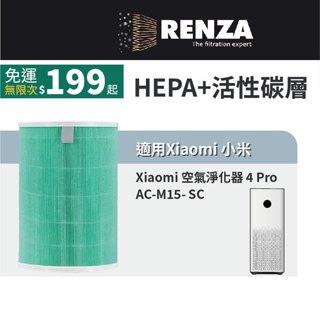 適用 Xiaomi 小米 4 Pro AC-M15-SC 小米四PRO 空氣淨化器 抗菌HEPA 除臭活性碳 濾芯 濾心