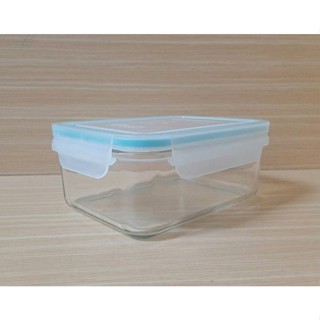 二手 Glasslock 強化玻璃微波保鮮盒- 長方形 1000ml [狀況良好]