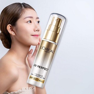 L'OREAL 巴黎萊雅 多效防護控油美肌乳(SPF50+)30ml NEW 控油小銀管【小三美日】DS025565