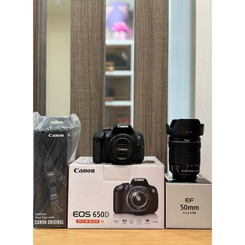 Canon 650D+18-135kit+50mm f1.8 STM（初芯二手）