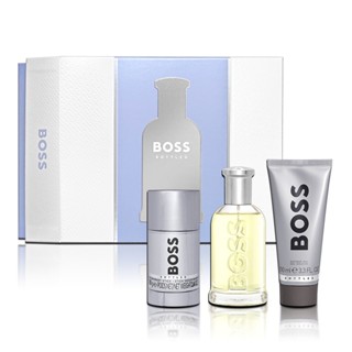 HUGO BOSS 自信男性淡香水香氛禮盒 (淡香水100ML+沐浴膠100ML+體香膏70ML)【岡山真愛香水】