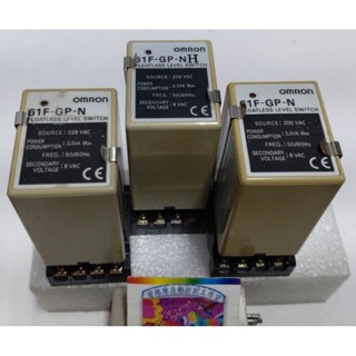 🌞二手現貨保固 OMRON歐姆龍61F-GP-N NH液位控制器AC100-110V/200-220V水位控制器開關