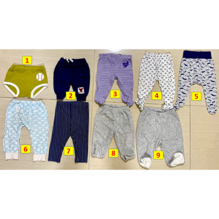 純棉包腳褲(6M-12M)/嬰兒褲/寶寶褲/新生兒褲打底褲/保暖褲/包屁褲/寶寶小短褲/寶寶薄長褲-二手