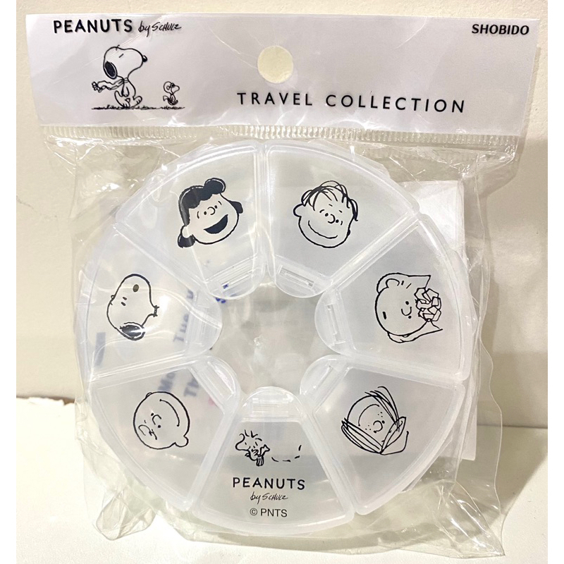 現貨 日本製 史努比 SNOOPY 粧美堂 7格 分裝藥盒 收納盒 攜帶式藥盒