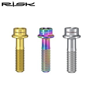 RISK TC4 M5*16mm、18mm螺絲 適用範圍 自行車龍頭 座管束 煞把 前變固定螺絲 顏色可選