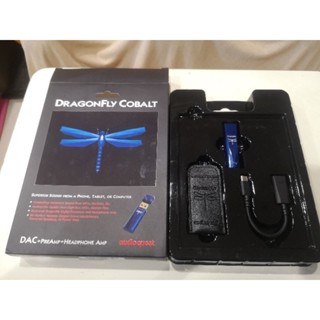 二手極新盒裝完整藍蜻蜓 Audioquest DragonFly USB DAC COBALT 數位轉類比 只有一組