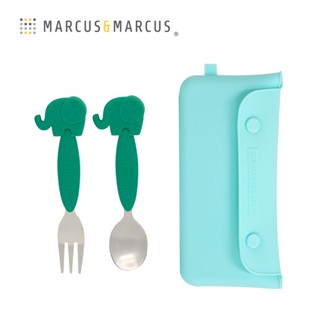 贈品 - 加拿大Marcus & Marcus 動物樂園 - 不鏽鋼叉匙餐具組(隨機出貨)