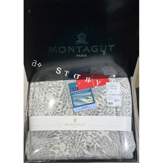 ｛開立發票｝a༶ ѕтσяу m༶ MONTAGUT 夢特嬌 法蘭絨 毛毯 灰鳳尾花法蘭絨單層毯