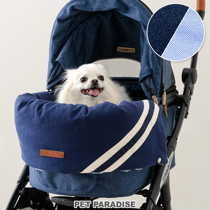 【PET PARADISE】寵物推車一體成形圍邊 ｜PP 海軍藍2WAY雙面用 2025春秋新款 寵物推車專用邊緣墊