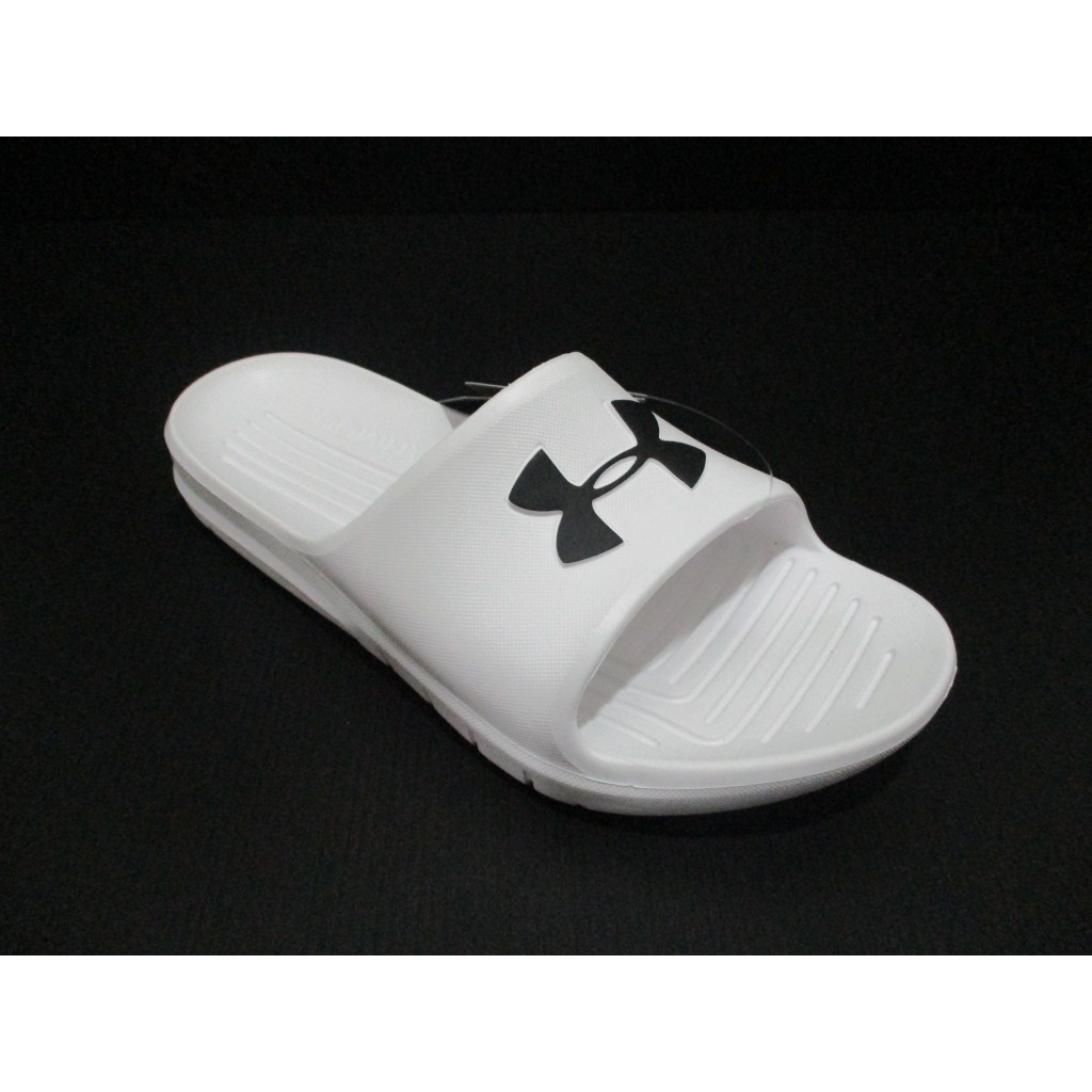 2025 UNDER ARMOUR 拖鞋 男鞋 運動拖鞋 防水 氣墊 白色 3021286-100