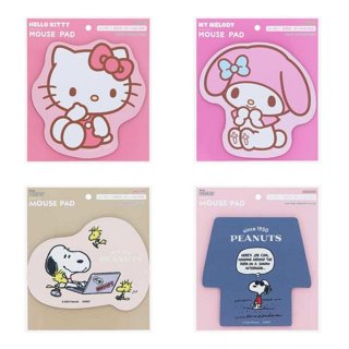 ♥小玫瑰日本精品♥ Hello Kitty 美樂蒂 史努比 造型滑鼠墊 光學滑鼠墊~3