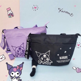 現貨‼️ 電繡船型兩用袋-庫洛米 KUROMI 三麗鷗SANRIO正版授權 手提袋 側揹包 收納袋 酷洛米 旅行包