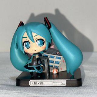 日版 正版 SEGA 初音未來MIKU 櫻之雨 VOCALOID 盒玩 迷你Q版 公仔 景品 二手 現貨 無盒 實際拍攝