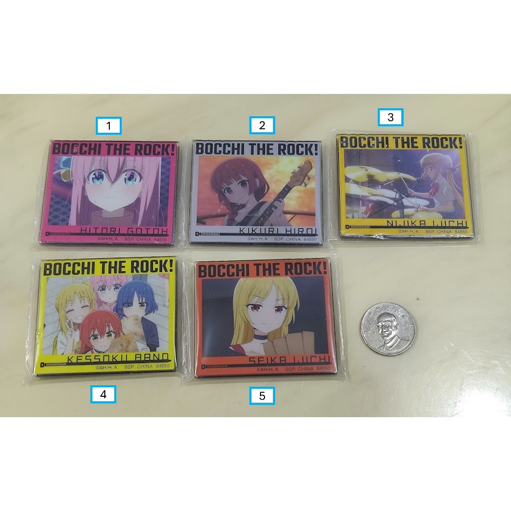 [睡睡蛙小池] 孤獨搖滾 一番賞 H賞 磁鐵 後藤一里 伊地知虹夏 喜多郁代 山田涼 伊地知星歌 廣井菊理 冰箱貼