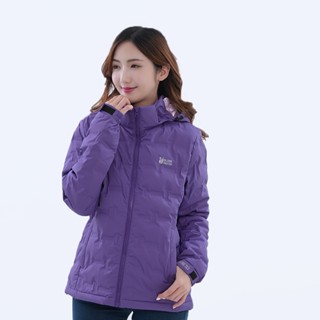 【遊遍天下】臺灣現貨 鋁點蓄熱防風防潑水保暖無車縫羽絨機能外套GJ22033 (S-3L) / 紫色