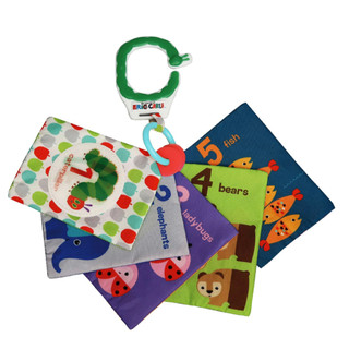 母嬰選物｜Eric Carle 好餓的毛毛蟲 布閃卡 布書 英語學習 早教教具 知育教具 親子互動