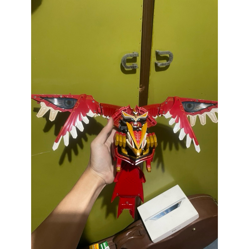 ［山姆玩具城］百獸戰隊 DX 伊卡洛斯 翅膀羽翼有斷通病
