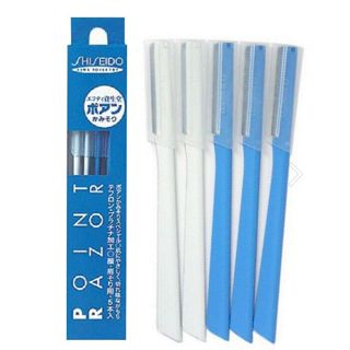 滿199元才有出貨速速發貨 日本SHISEIDO資生堂 POINT RAZOR 安全修眉刀 一盒5入
