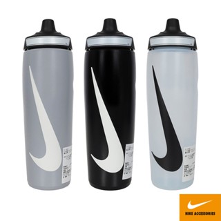 NIKE REFUEL BOTTLE 擠壓水壺 24OZ/700ml 運動水壺 隨身杯 水瓶 可機洗 防漏 黑 霧白 灰