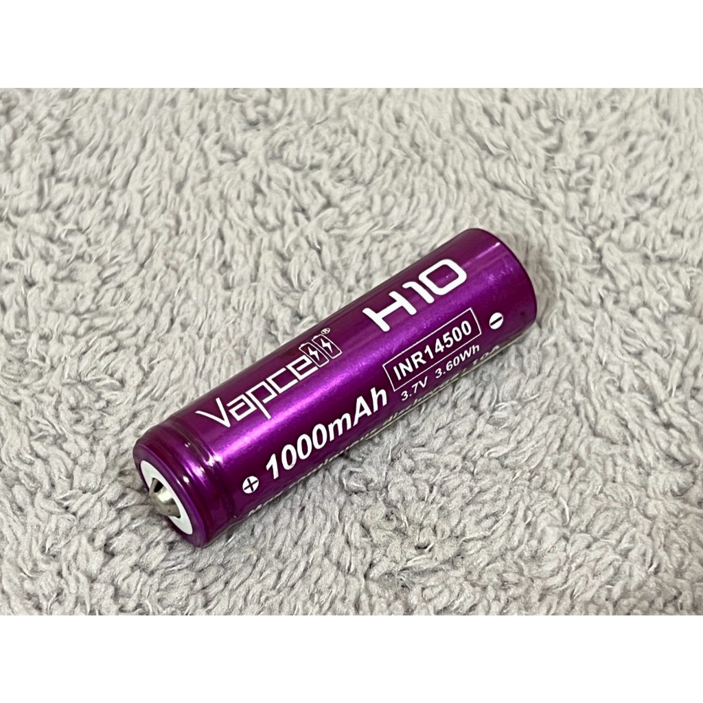 全新 凸頭 Vapcell INR 14500 電池 3.7V 10A 動力電池 強光手電筒 電動牙刷 電槍用大容量電池